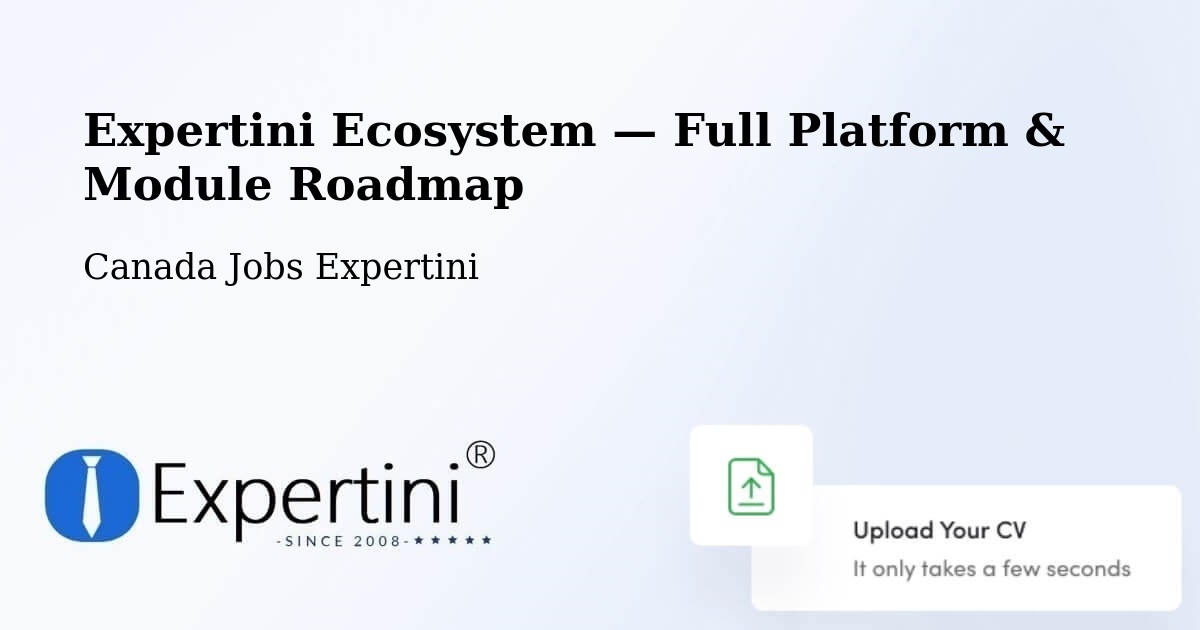 Expertini Ecosystem — Full Platform & Module Roadmap – Elmvale