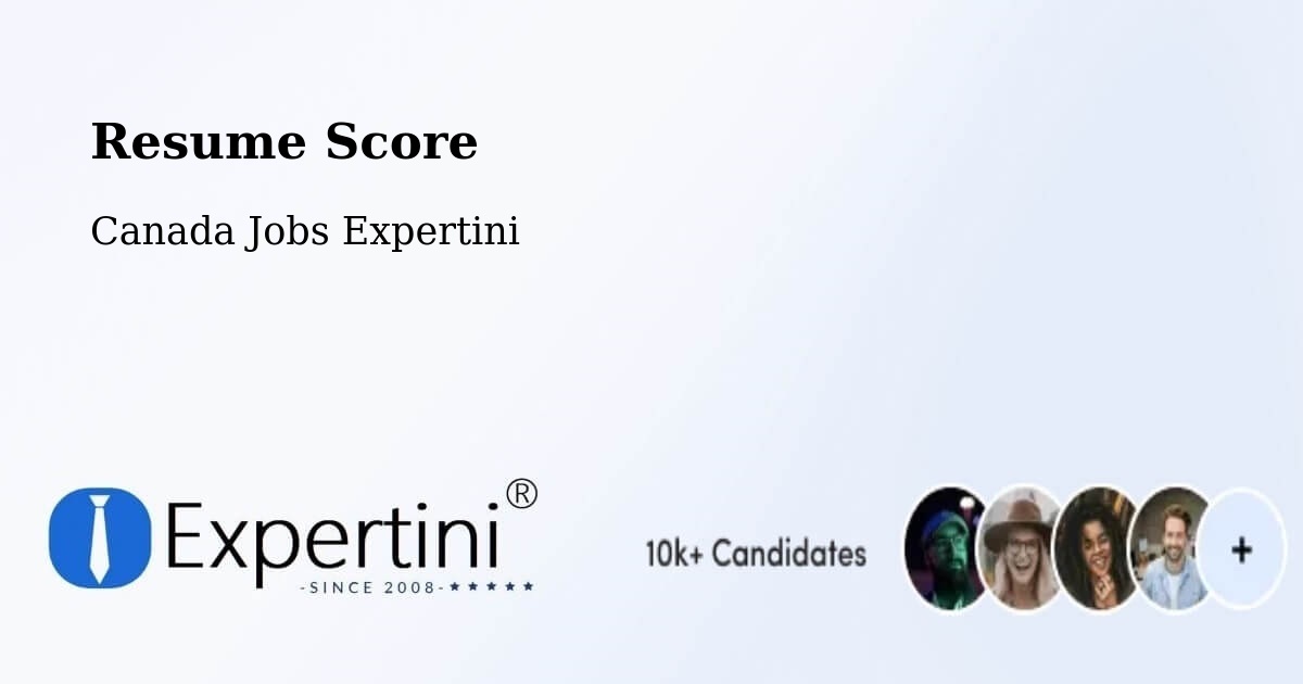 Resume Score & Job Description Match Tool – Elmvale - Canada Jobs Expertini